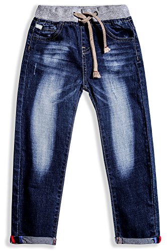 Little-Guest Little Boys' Jeans Kids Clothes Drawstring Waistband Denim Pants B116