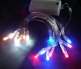 LED Battery 4 sets 15 Fairy/String Lights Color;MULTI