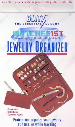 Blitz Jewellery Organiser - Protect & organise your jewellery at home or while travelling by Blitz