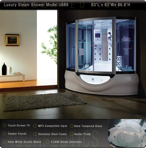 Aquapeutics Steam Shower Room Model U689W