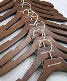 Bulk LOT 50 Closet Solid Wood Banana Republic Suit Coat Jacket Hangers High Quality