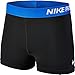 Nike Women's Pro Cool 3-Inch Training Shorts (Black/Deep Royal Blue/White/Medium)