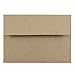 JAM PAPER 4Bar A1 Premium Invitation Envelopes - 3 5/8 x 5 1/8 - Brown Kraft Paper Bag - 50/Pack