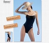 Ilusion Sport Bathing Suit Swimwear (Small, Black)