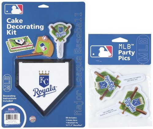 MLB Kansas City Royals Lay-on Cake/Cupcake Decorations