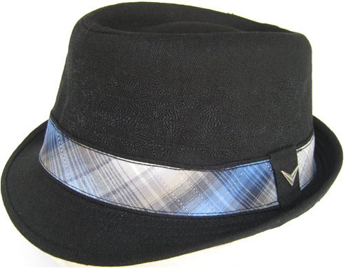 Fender Custom Shop Tonal Floral Black Linen Fedora Plaid Band