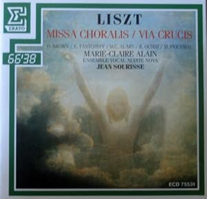 Liszt Missa Choralis & Via Crucis / Marieclaire Alain, Jean Sourisse