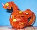 Bakugan Bakuneon Darkus Orange Translucent Myriad Hades 730G Loose figure