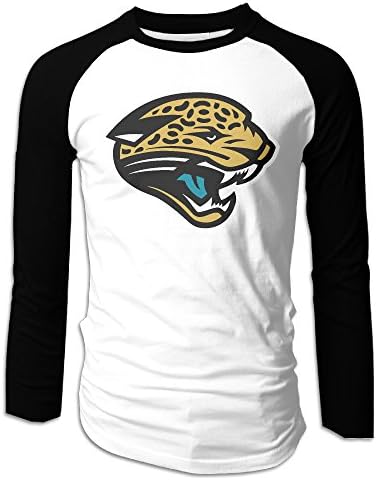 VGOING Men's Tee Long Sleeve Jacksonville Football Logo Jaguars T-shirt M