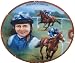 Royal Worcester Great Jockeys Plate Willie Carson