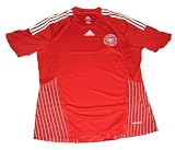 Adidas formotion Herren dänisches DBU Dansk Boldspil-Union Trikot Nationaltrikot Teamtrikot Shirt Fussball Fußball fodbold danmark Dänemark både Männer Rot weiß Powerred White Größe XL