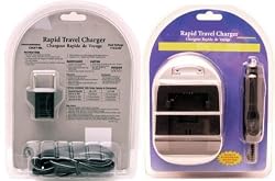 Power2000 Mini Universal 110/220V AC/DC Charger for the Kodak KLIC-8000 Lithium Ion Digital Camera Batteries