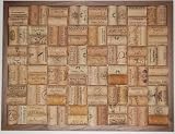 Wine Cork Bulletin Board with Walnut Frame