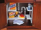 Madesmart 17-1/2 by 11 by 18-1/4 to 32-Inch Expandable Undersink Shelf Organizer