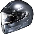 HJC Metallic with Electric Shield Men's IS-MAX BTSN Bluetooth Snow Snowmobile Helmet - Anthracite
