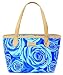 Sachi Fashion Insulated Lunch Bag, Blue Rose