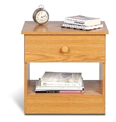 Furniture By Prepac Oak Edenvale Nightstand