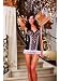 Dreamgirl Girls Welcome To Paradise Underwire Chemise,Black/Pink,Large