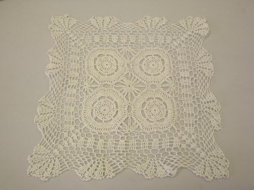 Handmade Vintage Crochet Lace Table Runner place mate Tablecloth. 100% Cotton.