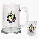Chivas USA Glass Tankard and Square Shot Glass Set