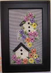 Large Painted Screen - Gerbera Daisies