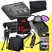 LP-E10 Lithium Ion Replacement Battery w/Charger + 8GB SDHC Secure Digital High Speed Memory Card + 3 Piece Filter Kit + Memory Card Reader/Wallet + Deluxe Starter Kit for Canon EOS Rebel T3 Digital SLR Camera DavisMAX Bundle