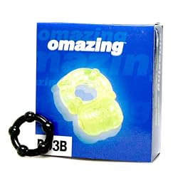 Omazing Glow In The Dark Deluxe Reusable Vibrating Ring Male Ring Erection Aid Economy Pack