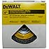 DEWALT DW4905 6-Inch Crimped Bench Wire Wheel, 5/8-Inch-1/2-Inch Arbor, Wide Face .014-Inch