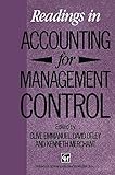 Readings in accounting for management control