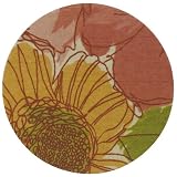 Pink Poppy Floral Coaster Set