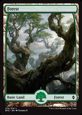 Magic: the Gathering - Forest (274) (274/274) - Battle for Zendikar - Foil
