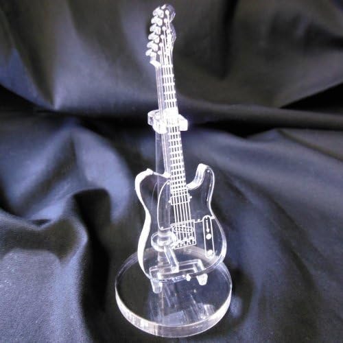 JzCreate Clear Acrylic Miniature Guitar (TL shape) by JzCreate