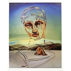 Kunstdruck Poster: Salvador Dal� "Naissance d'une divinite 1960" 48 x 60