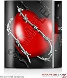 Sony PS3 Skin Barbwire Heart Red