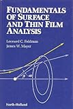 Fundamentals of surface and thin film analysis