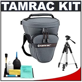 Click here to buy Tamrac 515 Compact Zoom Pak Camera Bag Holster Case (Gray) + Tripod + Accessory Kit for... by Tamrac.