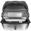 Nesco American Harvest 4808-25-20 18-Quart Roaster Oven with Stainless Steel Cookwell, Stainless Steel