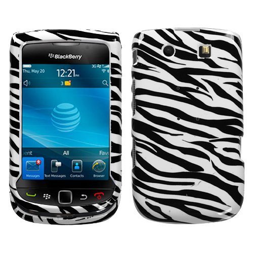 Design Hard Protector Skin Cover Cell Phone Case for RIM BlackBerry Torch 9800 AT&T - Zebra