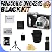 Panasonic Lumix DMC-ZS15 12.1 MP Digital Camera with 16x Optical Zoom (Black) W/16GB SDHC Memory Card + Extended Life BCG10 Battery + Deluxe Case w/strap + USB Card Reader + Memory Card Wallet + DMCZS15 Accessory Saver Bundle!