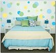 Green Jumbo Polka Dots Wall Transfer Stickers Mural Green Jumbo Polka Dots Wall Transfer Stickers Mural