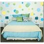 Green Jumbo Polka Dots Wall Transfer Stickers Mural