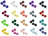 Wholesale Lot 10 Pairs Silk Knot Cufflinks Solid Color