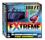US Wire 99100 12/3 100-Foot SJEOW TPE  Extreme Weather Extension Cord Blue with Lighted Plug