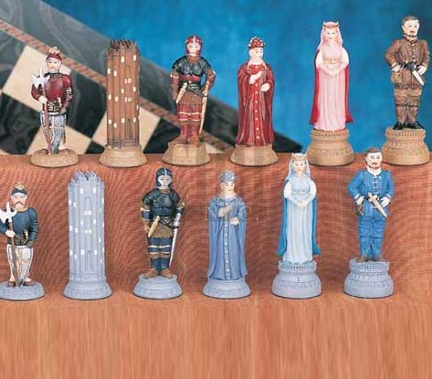 FANTASY MEDIEVAL CHESS MEN PIECES SET