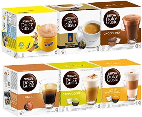 Nescaf Dolce Gusto Family Edition Set, 6 x 16 Capsules by Nescaf