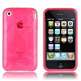 ORIGINAL iProtect APPLE Iphone 3 3GS FLORAL Silikon H�lle Case Tasche PINK Blumen H�llevon "iprotect"