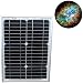 HQRP 12W (Size of 10 Watt / 10W) Mono-crystalline Solar Panel 12 Watt 12 Volt in Anodized Aluminum Frame plus HQRP Coaster