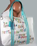 Coach Poppy Is Glam Tote Natural Multi