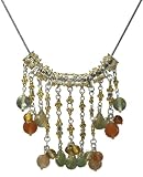 22k Gold Overlay Sterling Silver Dangle Necklace by Michou