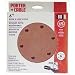 PORTER-CABLE 736601825 6-Inch Hook and Loop Aluminum Oxide 6 Hole 180G Disc (25-Pack)